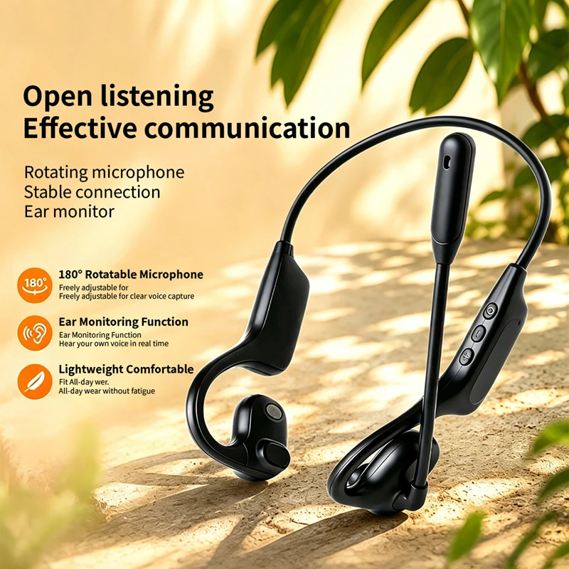 Type C Wired Earphones With Mic - Auriculares inalámbricos de diseño abierto, con