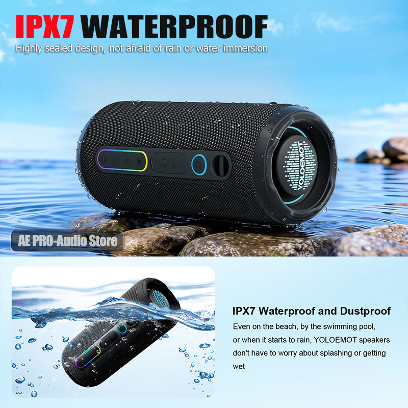 Altavoz portátil con Bluetooth - Portable Bluetooth Speaker Waterproof Ipx7 reseña y precio