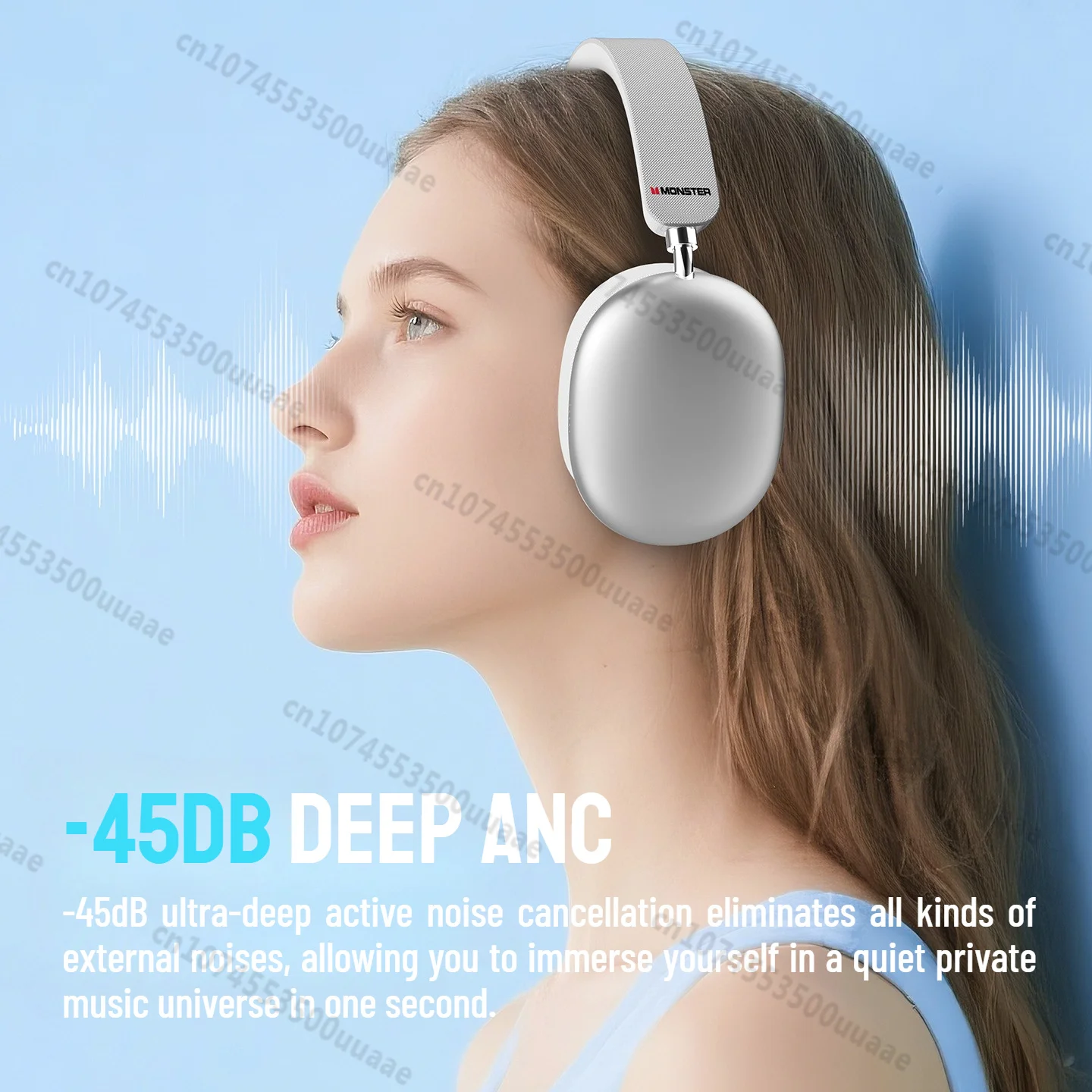 Monster AH100 - Auriculares co - Anc Wireless Over Ear Headphones reseña y precio