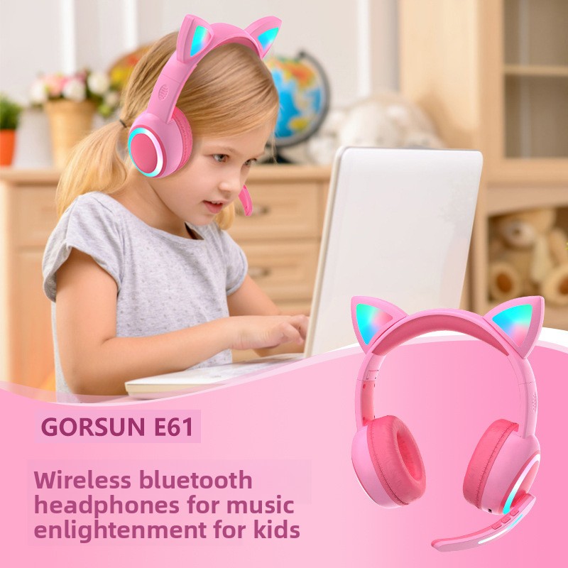 Auriculares Bluetooth con dise - Cat Ear Bluetooth Headset Led reseña y precio