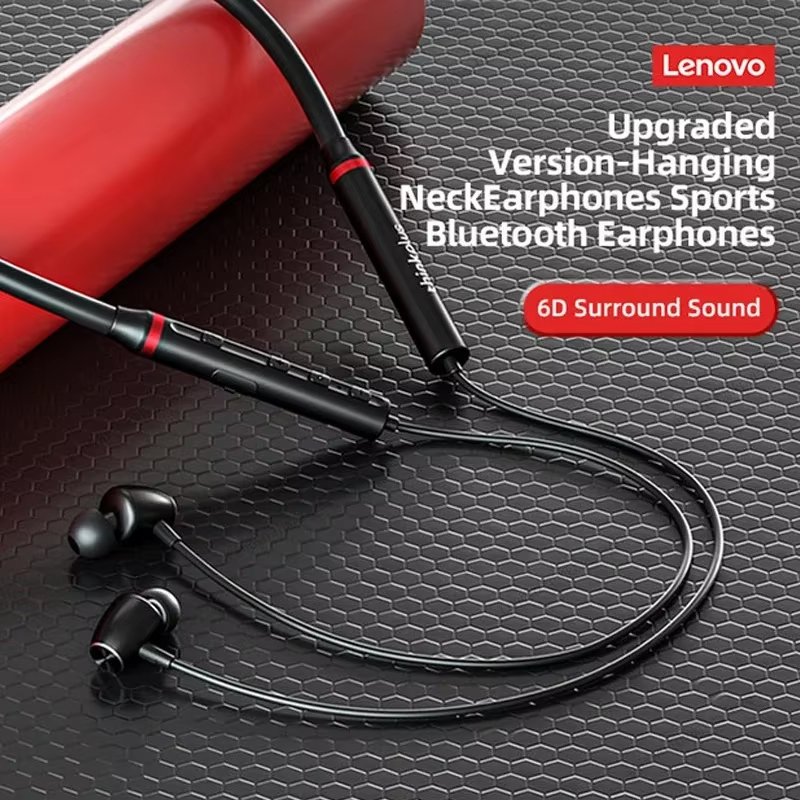 100% originales Lenovo HE05X,  - Magnetic Neckband Sports Earphones reseña y precio