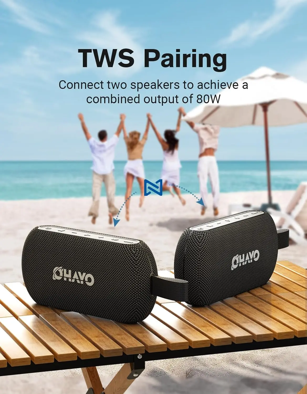 OHAYO Altavoz Bluetooth Inalám - Portable Bluetooth Speaker Waterproof Ipx7 reseña y precio